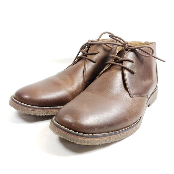 St. Johns Bay Mens Size 11 Brown Leather Chukka Boots main image 4